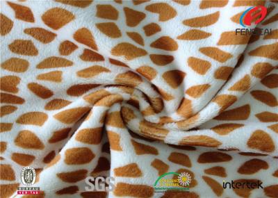Chine Tissu modelé rotatoire fait sur commande de Minky, tissu de Minky d'impression de léopard par la cour à vendre