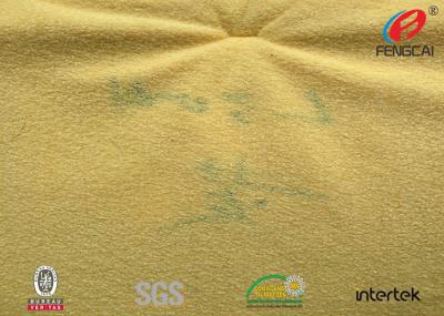 China Tela de tapicería del terciopelo del amarillo de la mostaza del super suave para la manta del bebé/la materia textil casera en venta