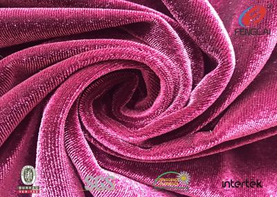 Chine Tissu de velours balayé par tissu de velours de Spandex de polyester de Microfiber anti-plling pour la robe à vendre