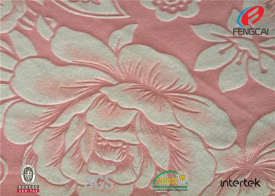 China Impermeable grabado en relieve anti 100% de la tela de tapicería del terciopelo del sofá del poliéster de los parásitos atmosféricos en venta