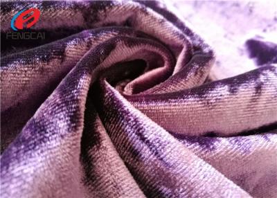 Chine Tissu brillant de velours de diamant de tissu de la Corée Velboa de polyester/velours de Spandex pour la robe à vendre
