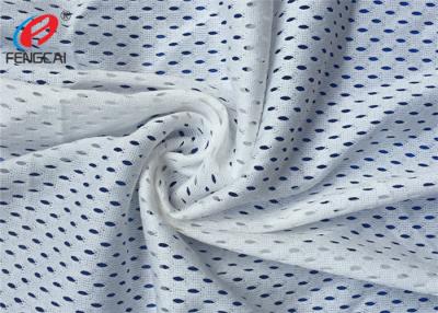 China White Dry - Quick Polyester Sprots Mesh Fabric Warp Knitted Lining Fabric for sale