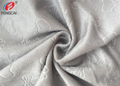 Chine Tissu mignon de Velboa de conception de bande dessinée de tissu de peluche de Minky de relief par polyester pour la couverture à vendre
