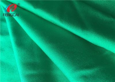 China Green Nylon Lycra Swimwear Fabric , Nylon Spandex Blend Fabric Dull Surface for sale