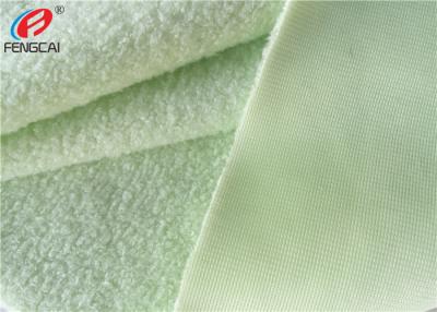 China Super Soft Curly Terry Brushed Toy Fabric , Poly Tricot Material For Pillow for sale