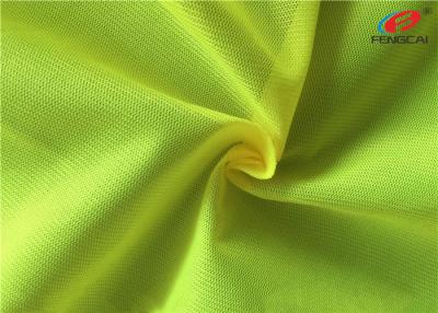 China Bright Yellow 100% Polyester Fluorescent Material Fabric For Garment for sale
