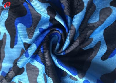 China Camouflage Printing Single Jersey Fabric Polyester Spandex Fabric For T - Shirt for sale