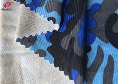Chine Les sports portent le tissu tricoté par trame ont imprimé le tissu de Lycra de 4 manières pour des troncs de vêtements de bain à vendre