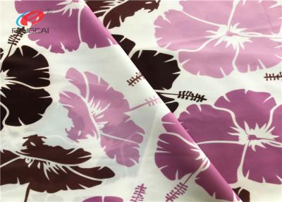 China Tela semi embotada modificada para requisitos particulares del lycra de Spandex del poliéster de la resistencia del cloro de la impresión para la tela del traje de baño en venta