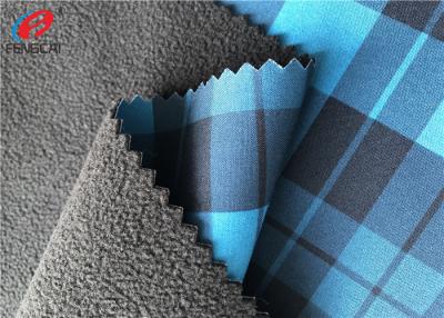 Chine Softshell imprimé TPU a enduit le tissu collé de laine polaire de polyester de textile tissé de tissu à vendre