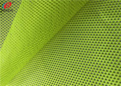 China Reflective Polyester Mesh Uniform Fabric Fluorescent Material Fabric for sale