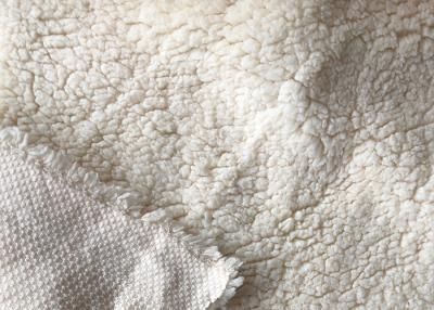 China Blanket Knitted Sherpa Brushed Fleece 155cm Polyester Velvet Fabric for sale