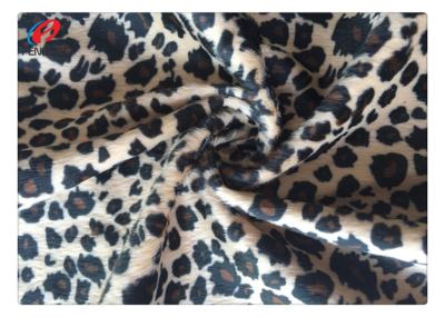 China Velboa Plush Short Pile Polyester Velvet Fabric Animal Pattern Printing for sale