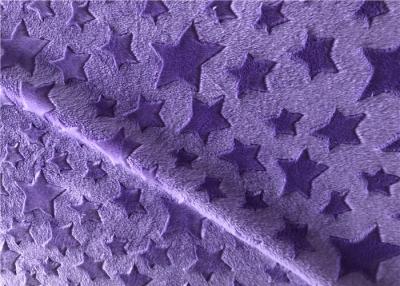 China Super Soft Knitted Star Brushed Minky Plush Fabric 100% Polyester for sale