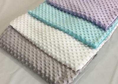 China Micro Fleece Bubble Minky Plush Fabric OEKO Certification 100% Polyester for sale