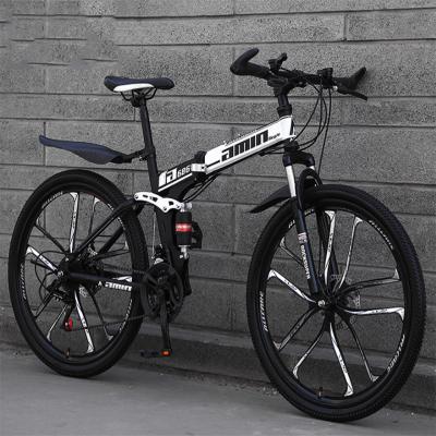 China High Carbon Foldable Mountain Bike , 26 Inch Off Road Mountain Bike for sale