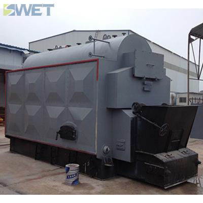 China DZH Solid Fuel Fired Steam Boiler 1 Ton Industrial Coal Biomass Wood Pellet Chip Firewood for sale