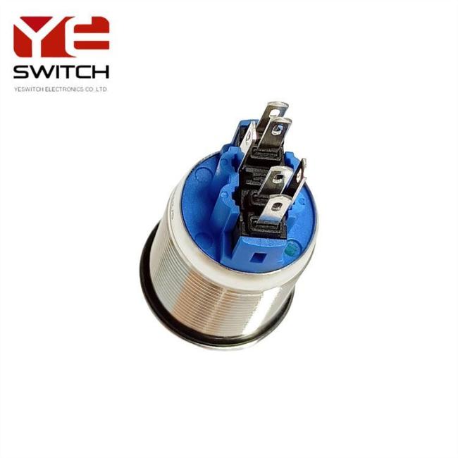 Yeswitch 22mm Illuminated Sealed Anti-Vandal Metal Push Button Switch