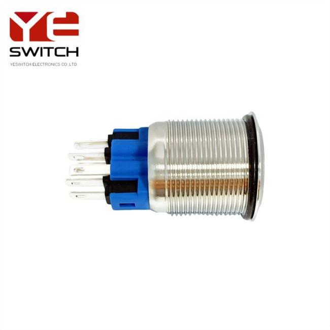 Yeswitch 22mm Illuminated Sealed Anti-Vandal Metal Push Button Switch
