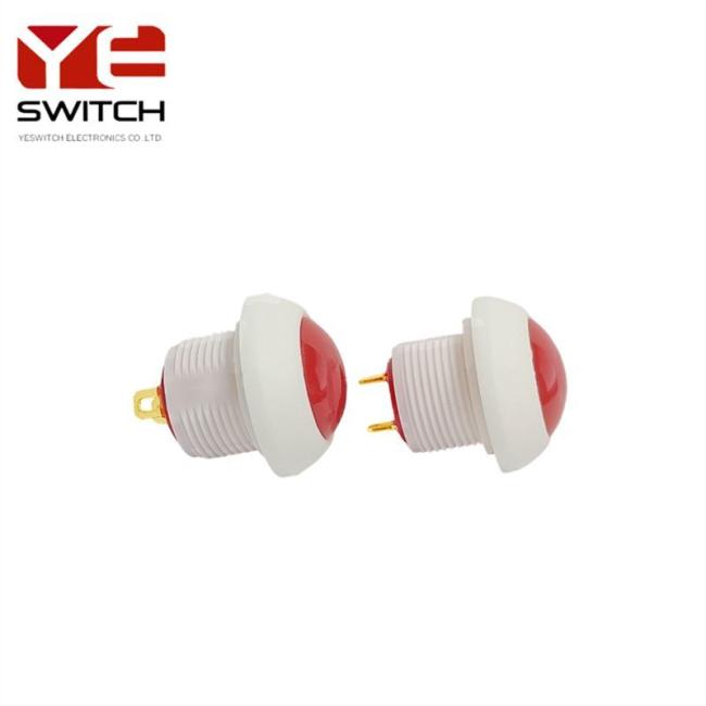 Yeswitch 12mm Reset White Waterproof Push Button Switch
