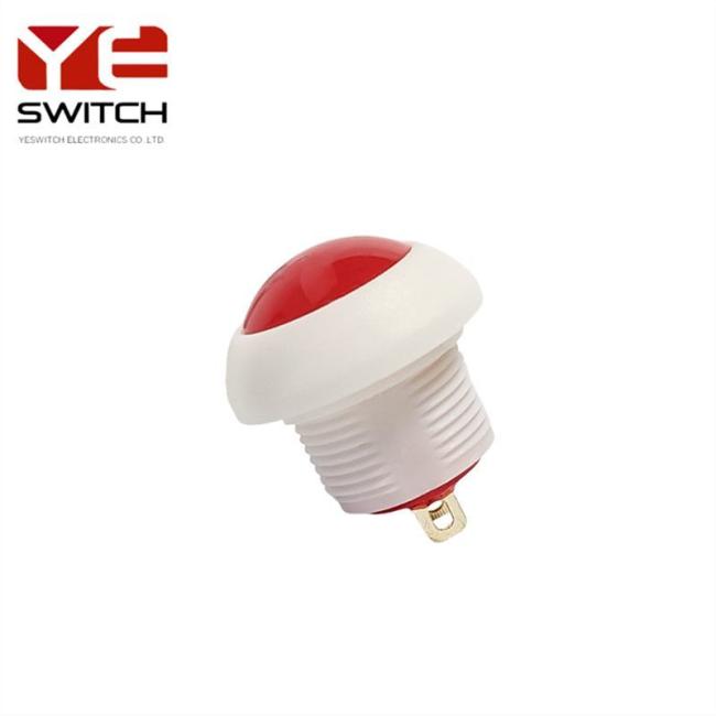 Yeswitch 12mm Reset White Waterproof Push Button Switch