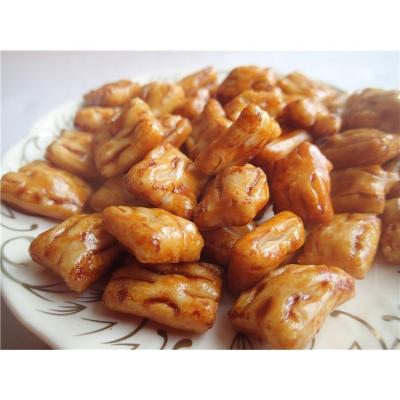China Semi Soft Fried Rice Crackers Modified Starch Soy Sauce Rice Crackers for sale