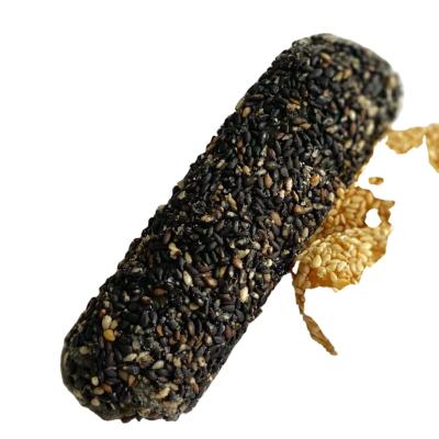 China Healthy Grain Egg Roll Cracker Black Baked Honey Sesame Sticks for sale