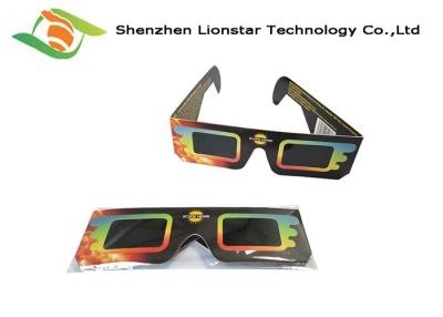 China El OEM forma la impresión en color de la aduana 4 pasivos de los vidrios 3D del papel de eclipse solar en venta