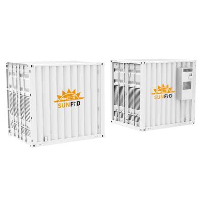 China 0.5MW On Grid Off Grid Solar System 1MWH ESS Container Lifepo4 IP65 Outdoor for sale