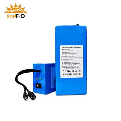 China 12V 20Ah Rechargeable Lithium Battery Pack 18650 For Solar Power System LED Panel Light for sale