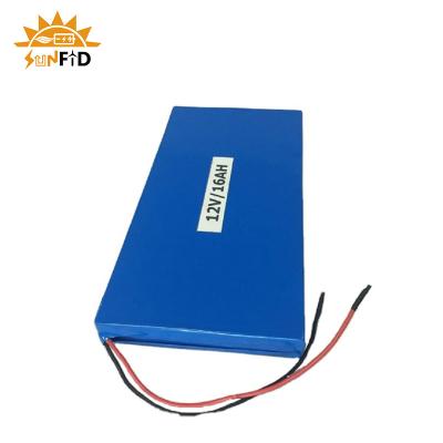 China Deep Cycle Rechargeable Lithium Ion Battery Pack 12V 16Ah Highdrive for sale
