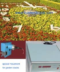 China reliable company seller of  floral clocks and movement motor mechanism 9m 12m diameters for sale
