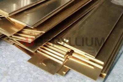 China BeCu Copper Beryllium Sheet With 6mm Thickness 50mm Width Elongation 9% for sale