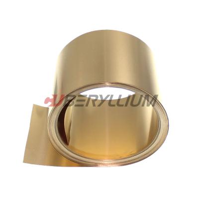China Qbe1.9Ti Beryllium Copper Strip Coil 0.2mmx200mm Hard State For Contact Bridges for sale
