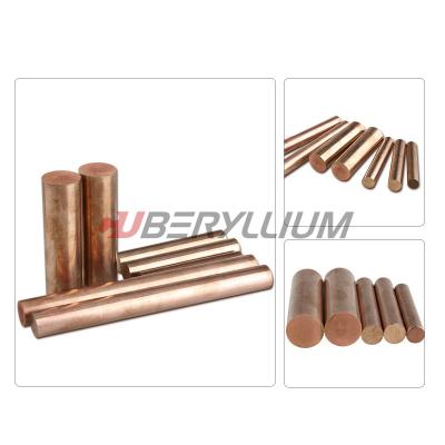 China UNS. C17510 Alloy 3 Nickel Beryllium Copper Bars By Standard RWMA Class 3 for sale
