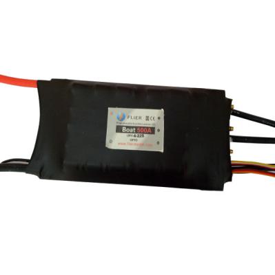 China Quick Response RC Boat ESC Speed Controller 22S 500A With Black Heat Shrink for sale