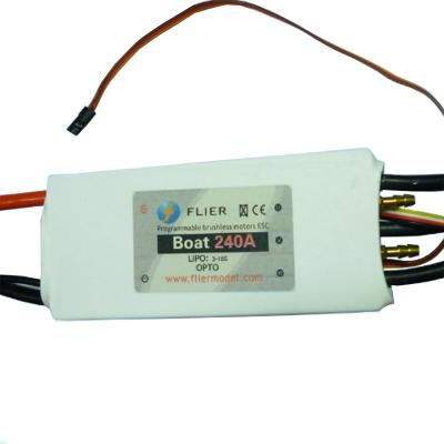 China HV 22S 240A Brushless Powerful RC Boat ESC With White Heat Shrink 387g for sale
