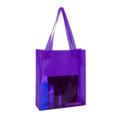 China Transparent Tote PVC Cosmetic Storage Bag Wash Case for Travel Makeup for sale