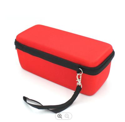 China Shockproof Pu Leather EVA Speaker Case Pantone Color Mesh Pocket for sale