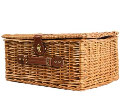 China Wicker Rattan Storage Woven Willow Picnic Hamper Baskets Picnic Baskets for sale