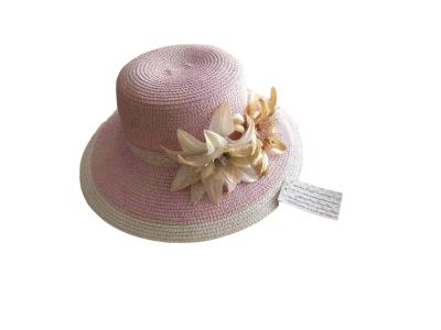 China Customize Wholesale Summer Wide Brim Sun Hat Natural Straw Hats Custom Beach Straw Hat for sale
