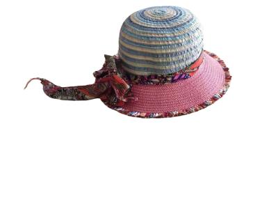 China Customize Wholesale Summer Wide Brim Sun Hat Natural Straw Hats Custom Beach Straw Hat for sale