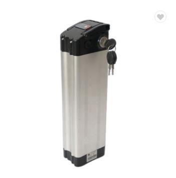 China 24V 36V 48V Electric Bike Battery In Frame Rechargeable Silver Fish Type for sale