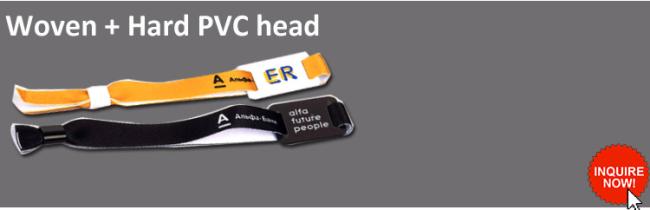 Elastic Stretch RFID woven Wristband For Sports and events