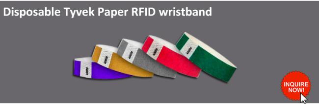 Elastic Stretch RFID woven Wristband For Sports and events