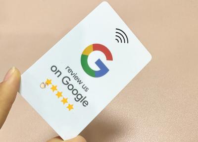 China Instagram Facebook Google Map Reviews Card Programmable Nfc Google Review Card for sale