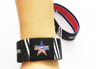 China 125Khz 13.56Mhz NFC UHF Elastic Stretch RFID Woven Wristband For Sports And Events for sale