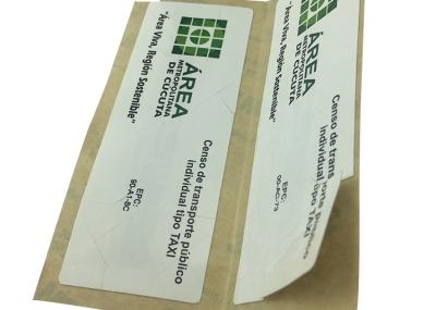 China Etiqueta de las pegatinas RFID para parabrisas de clase 1 Gen 2 en venta