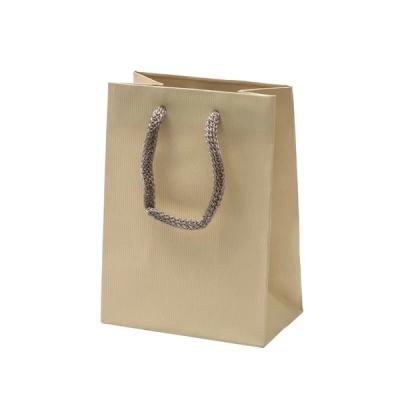 China Euro Tote Embossed Features Durable Rope Handles And Ribbed Textured Cardboard Paper Bag for sale