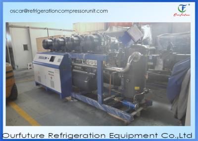 China 50hz R22 Screw Type Refrigeration Compressor Unit Energy Saving for sale